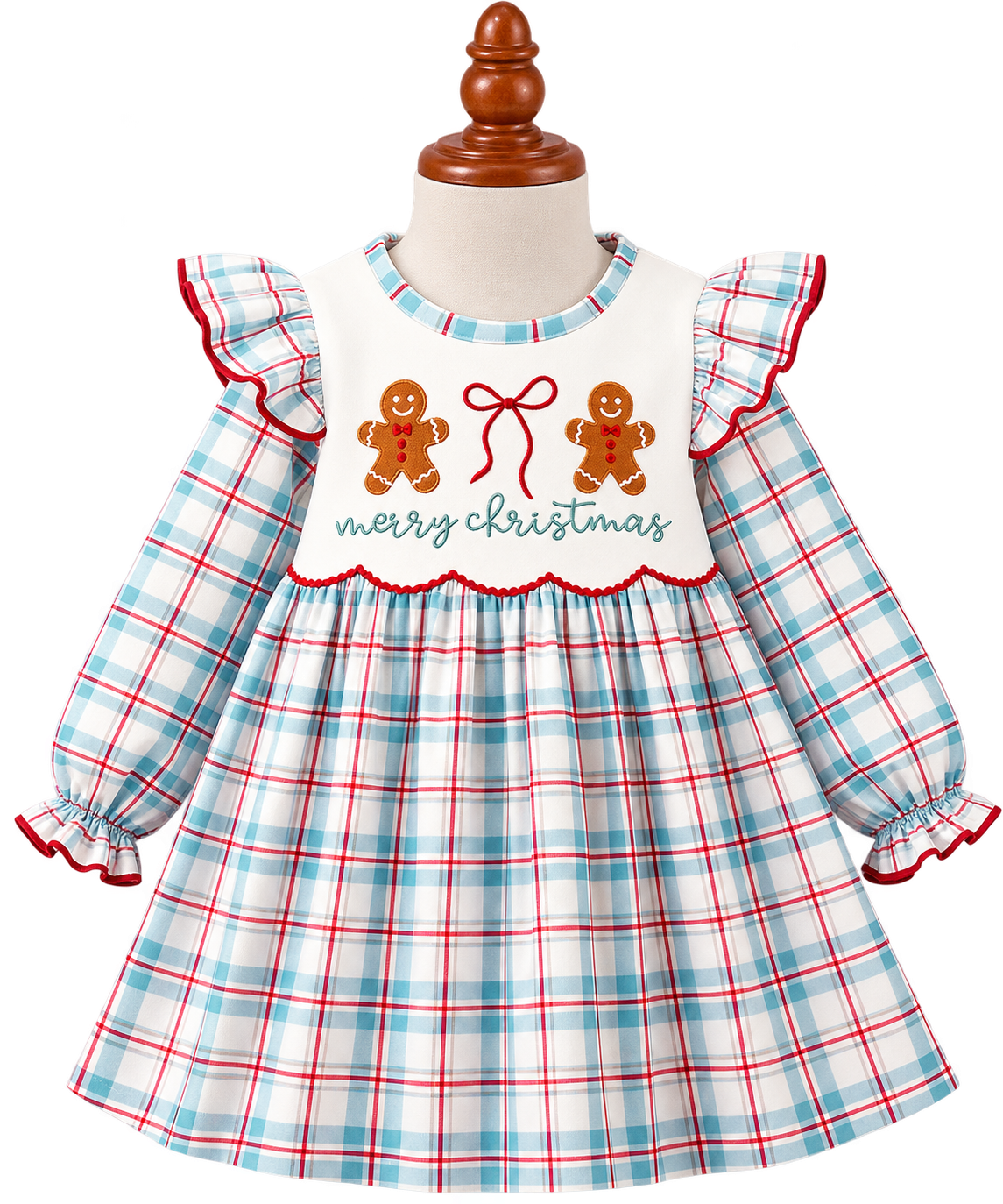 Embroidery Gingerbread Cookie dress